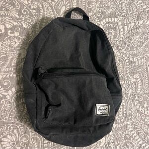 Herschel black denim backpack